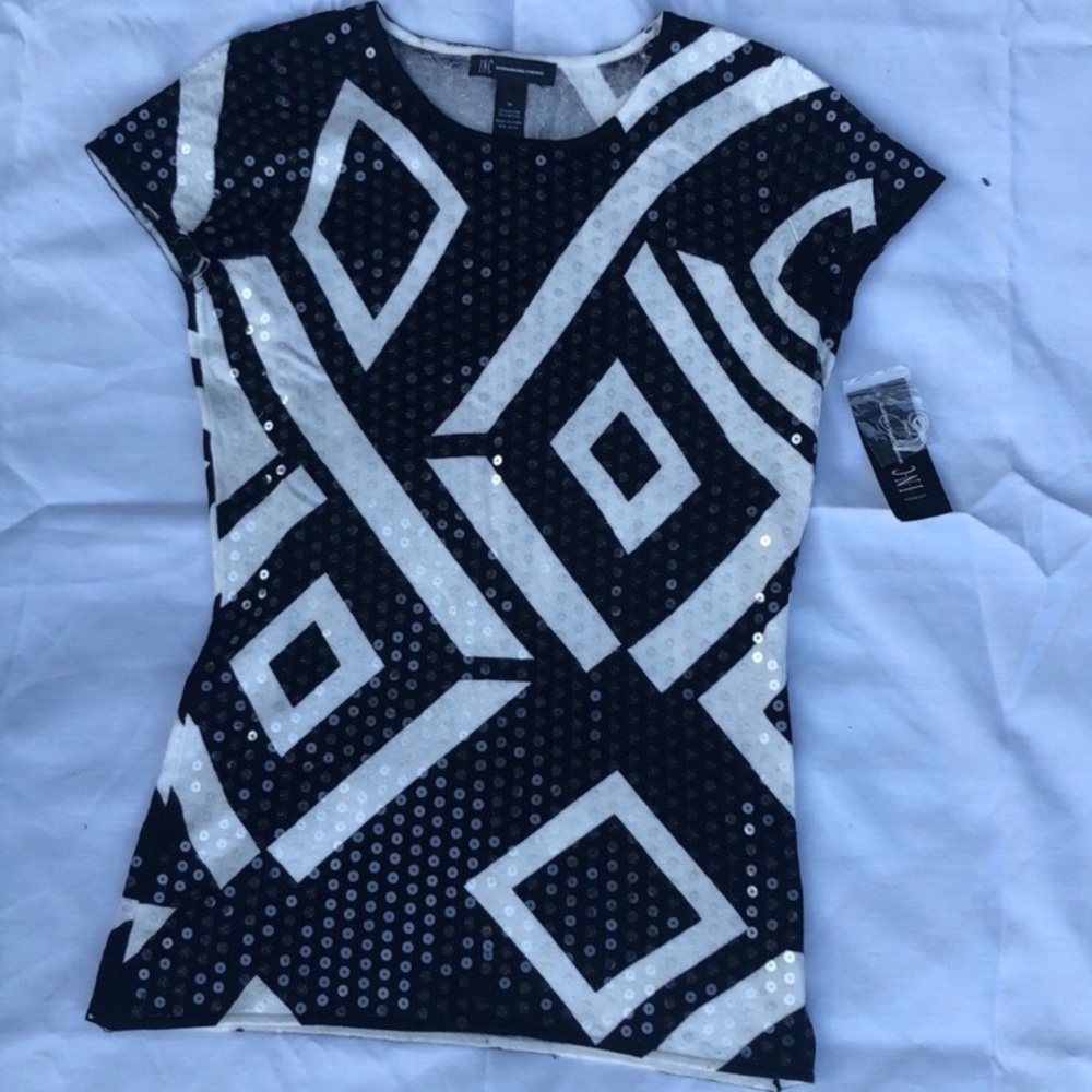 NWT INC sequin Printed Top! 🔥